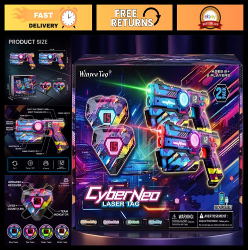 Rechargeable laser tag set 2 - tag,