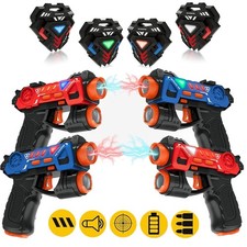 Laser Tag Set with 4 Guns & 4