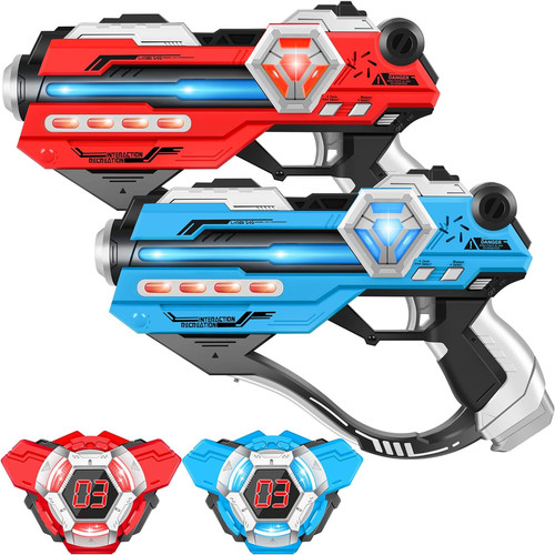 Laser tag guns set - of,